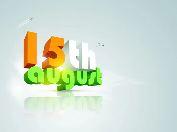 15 août Fond de fête de l'indépendance indienne . — Image vectorielle