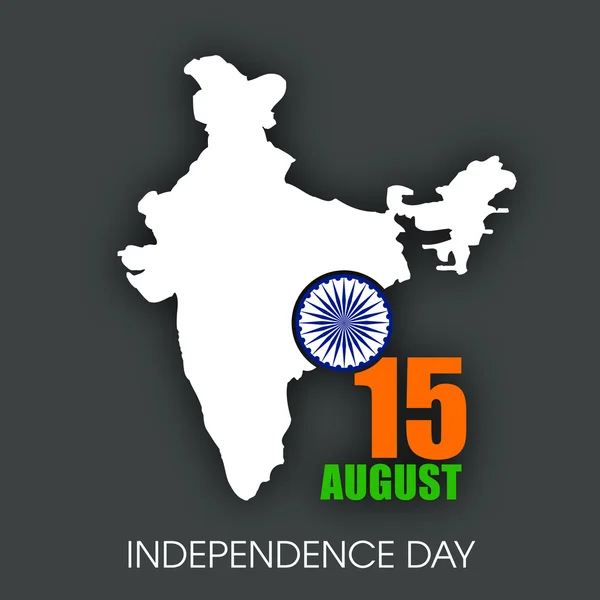 15 de agosto Día de la Independencia India fondo . — Vector de stock