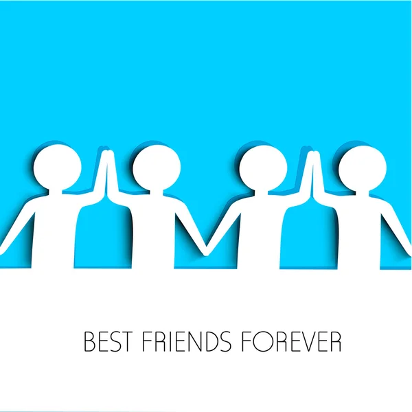 Happy Friendship Day arrière-plan ou concept . — Image vectorielle