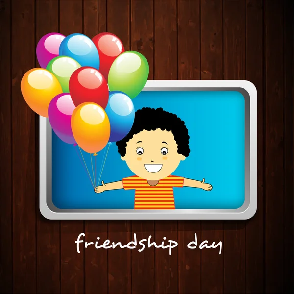 Happy Friendship Day background or concept. — Stock Vector