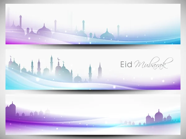 Webbplats header eller banner set. — Stock vektor