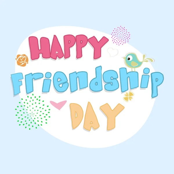 Happy Friendship Day sfondo o concetto . — Vettoriale Stock