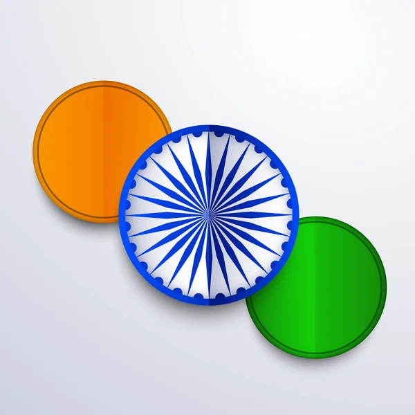 15 sierpień tło indyjskich Dzień Niepodległości. — Wektor stockowy