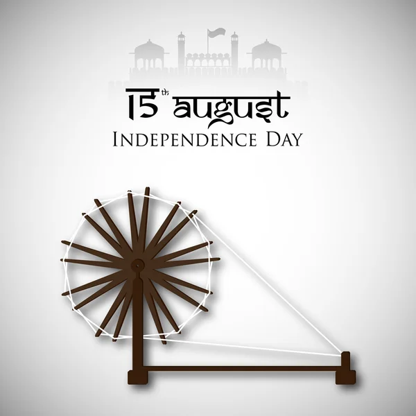 15 de agosto Día de la Independencia India fondo . — Vector de stock