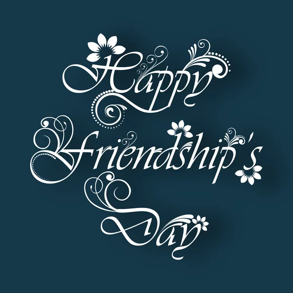 Happy Friendship Day sfondo o concetto . — Vettoriale Stock