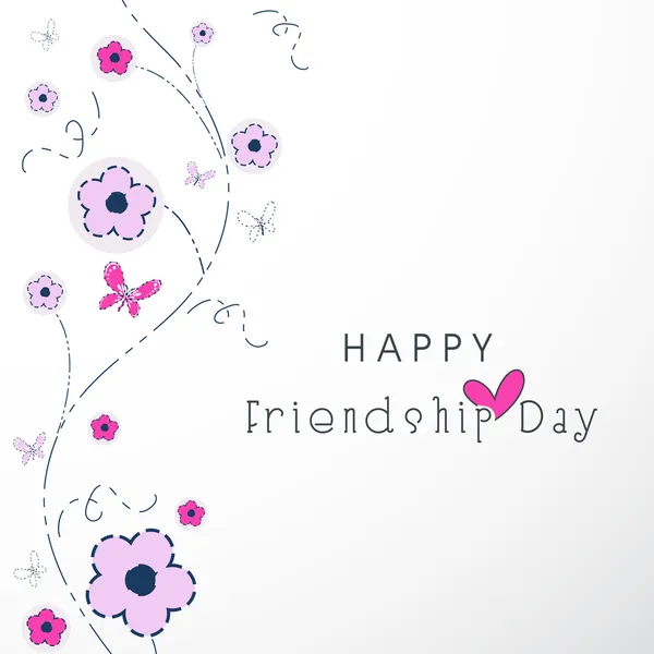 Happy Friendship Day background or concept. — Stock Vector