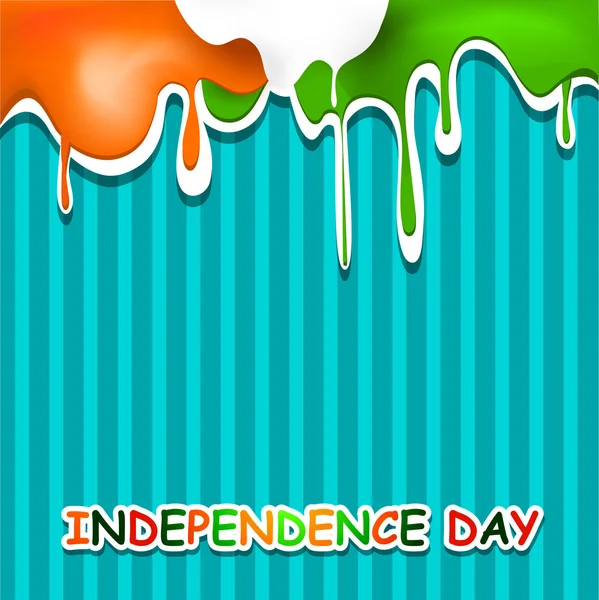 15. augusztus indiai függetlenség napja háttér. — Stock Vector