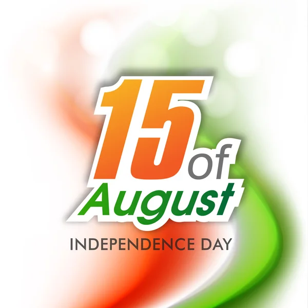 15th August Indian Independence Day background. — Stock Vector