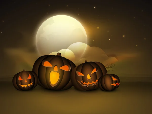 Gelukkige Halloween achtergrond. — Stockvector