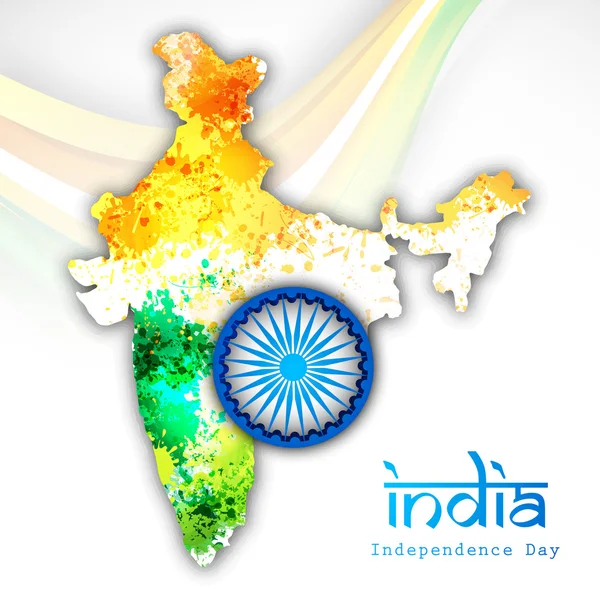 15 Agosto Dia da Independência da Índia fundo . — Vetor de Stock