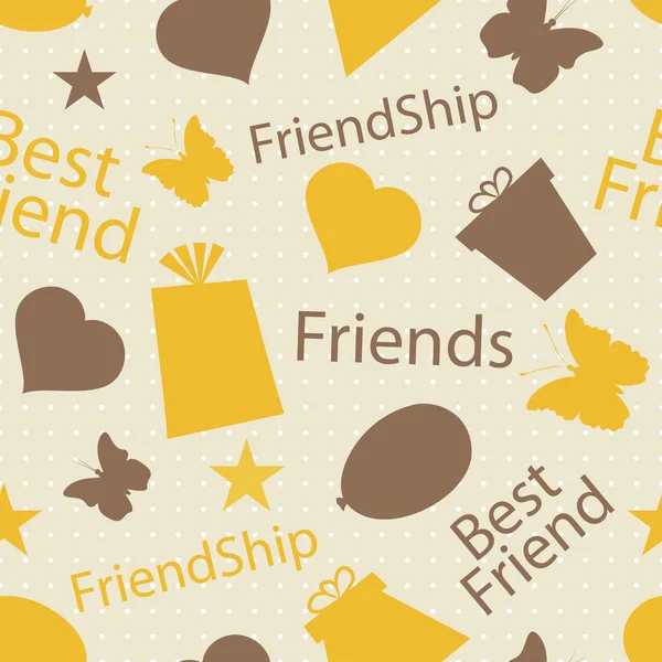 Happy Friendship Day sfondo o concetto . — Vettoriale Stock