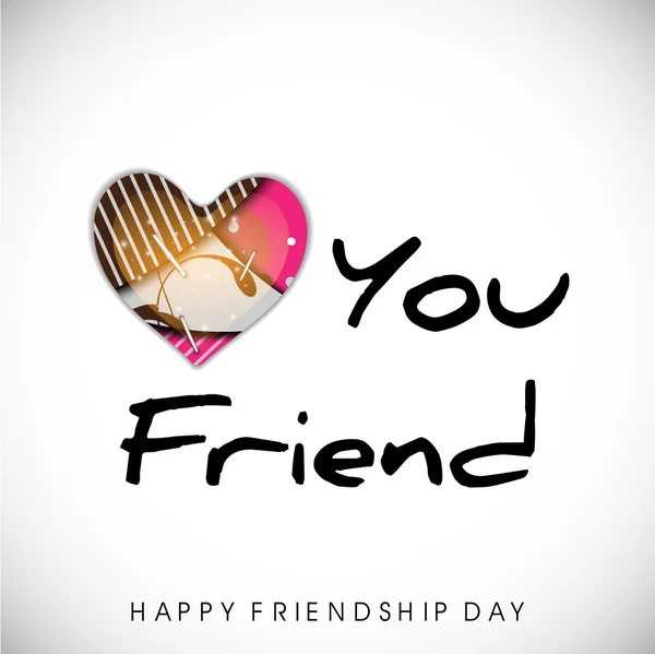 Happy Friendship Day background or concept. — Stock Vector