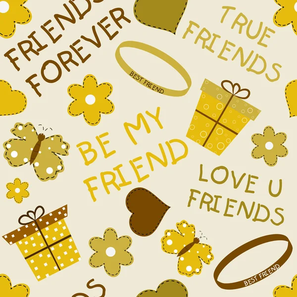 Happy Friendship Day arrière-plan ou concept . — Image vectorielle