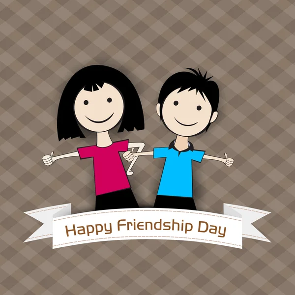 Happy Friendship Day sfondo o concetto . — Vettoriale Stock