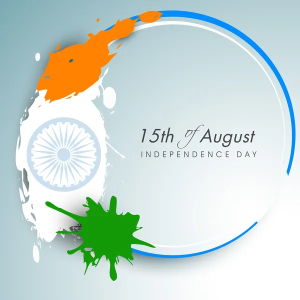 15 de agosto Día de la Independencia India fondo . — Archivo Imágenes Vectoriales