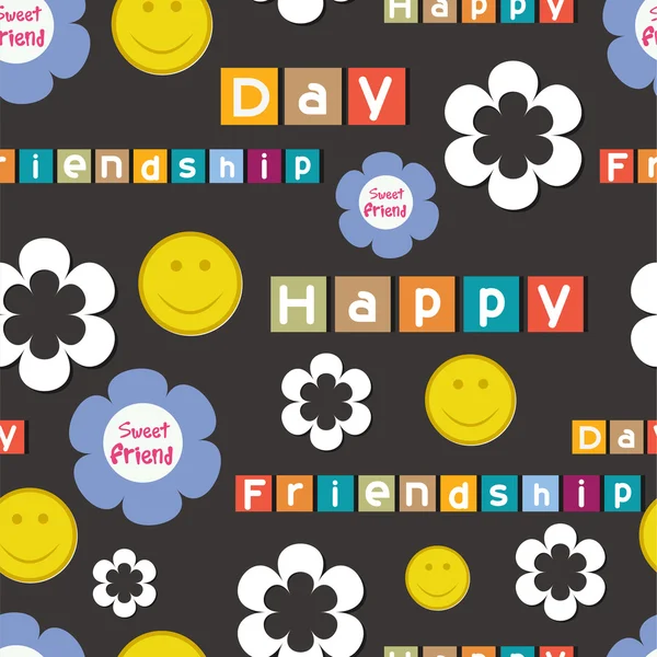 Happy Friendship Day background or concept. — Stock Vector