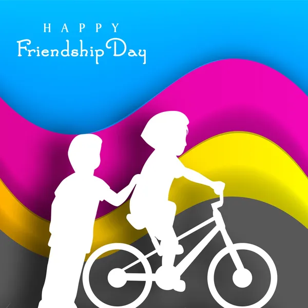 Happy Friendship Day sfondo o concetto . — Vettoriale Stock