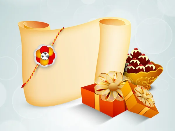 Feliz festival indio Raksha Bandhan fondo  . — Vector de stock