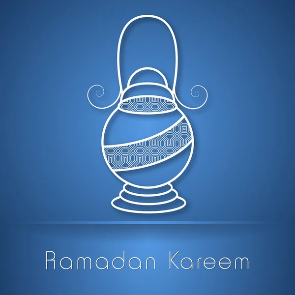 Mois sacré de la communauté musulmane fond Ramadan Kareem . — Image vectorielle