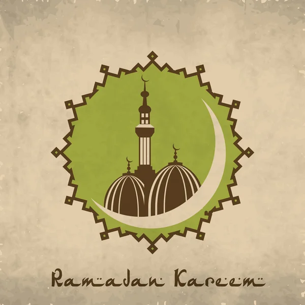 Heilige maand van de Islamitische Gemeenschap ramadan kareem achtergrond. — Stockvector