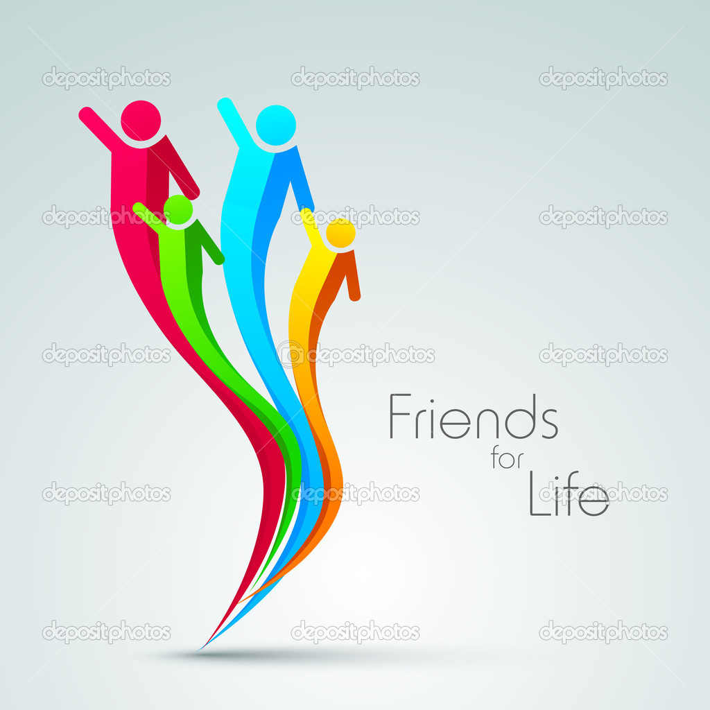 Happy Friendship Day background or concept.