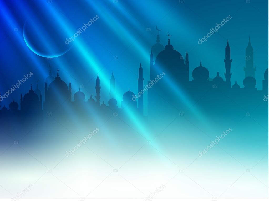 Holy month of Muslim community Ramadan Kareem background.