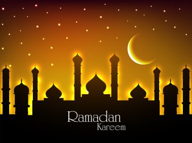 Müslüman toplum Ramazan kareem arka plan kutsal ay.