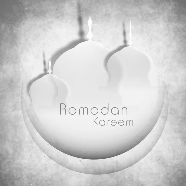 Mois sacré de la communauté musulmane fond Ramadan Kareem . — Image vectorielle