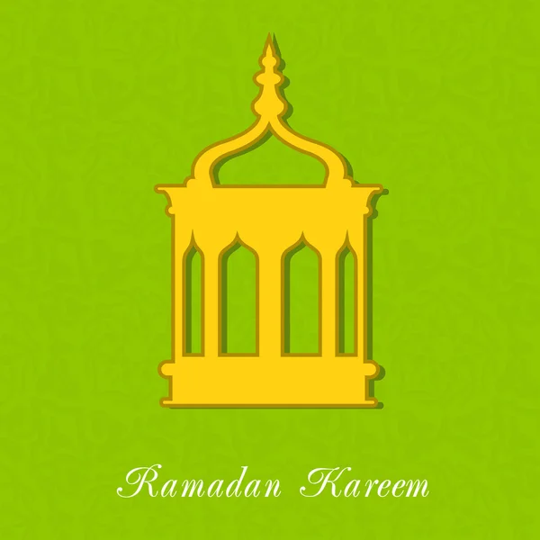 Mois sacré de la communauté musulmane fond Ramadan Kareem . — Image vectorielle