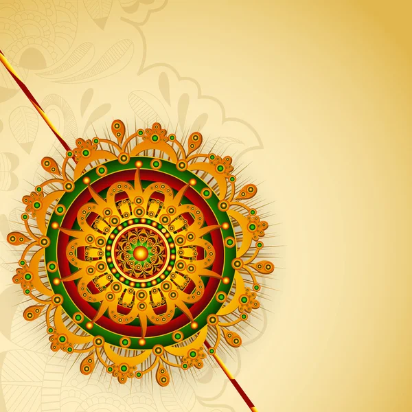 Happy Raksha Bandhan fond du festival indien  . — Image vectorielle