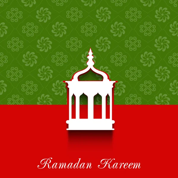 Svatý měsíc muslimského Společenství Ramadán kareem pozadí. — Stockový vektor