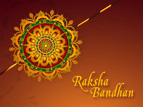 Szczęśliwy raksha bandhan indian tle festiwalu . — Wektor stockowy