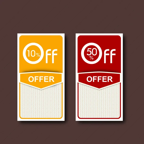 Offer tag, label or stickers. — Stock Vector