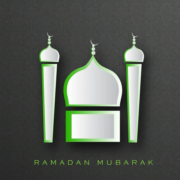 Запретный месяц мусульманской общины Рамадан Карим фон . — стоковый вектор
