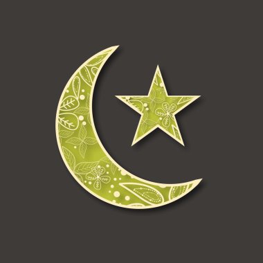 Müslüman toplum Ramazan kareem arka plan kutsal ay.