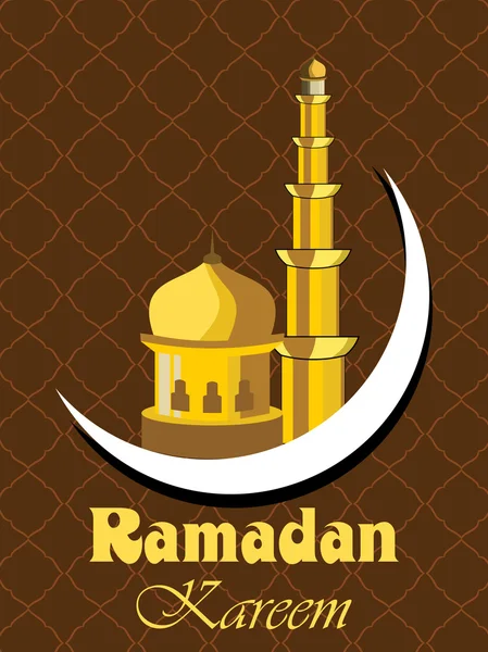 Heliga månaden i den muslimska gemenskapen ramadan kareem bakgrund. — Stock vektor