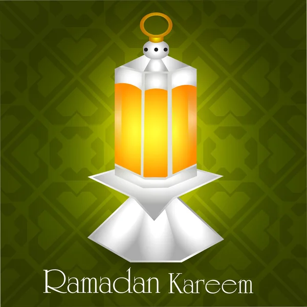 El mes santo de la comunidad musulmana Ramadán Kareem antecedentes . — Vector de stock