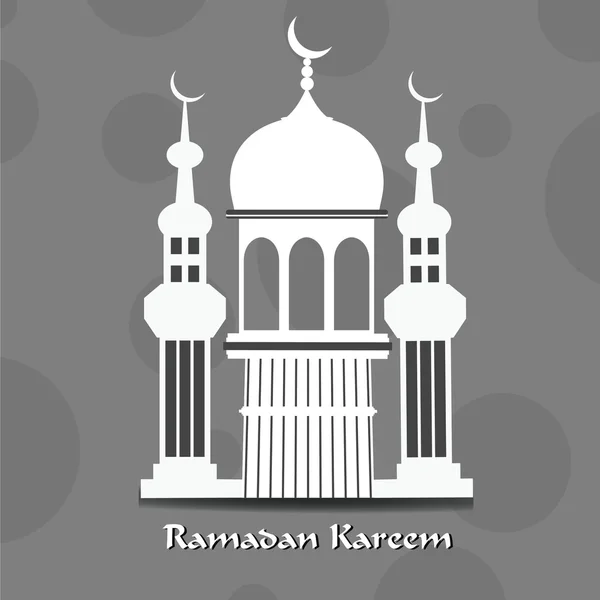 Mois sacré de la communauté musulmane fond Ramadan Kareem . — Image vectorielle