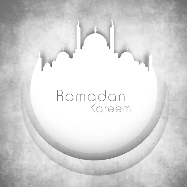 Mois sacré de la communauté musulmane fond Ramadan Kareem . — Image vectorielle