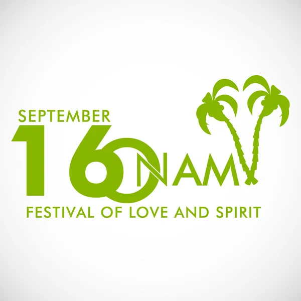 South Indian festival Onam deseja fundo —  Vetores de Stock