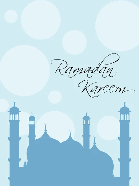 Heilige maand van de Islamitische Gemeenschap ramadan kareem achtergrond. — Stockvector