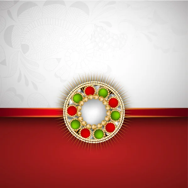 Glad raksha bandhan indiska festival bakgrund . — Stock vektor