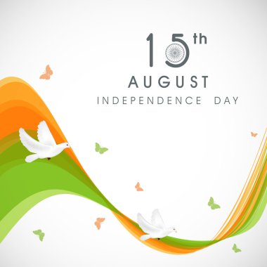 15 Ağustos Hindistan Bağımsızlık günü arka plan.