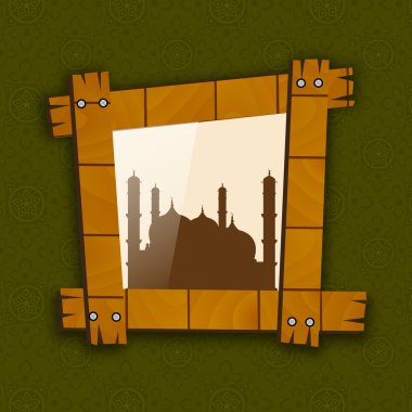 Müslüman topluluk festival eid mubarak arka plan..