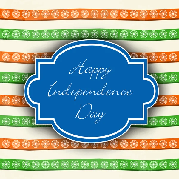 15 Agosto Dia da Independência da Índia fundo . —  Vetores de Stock