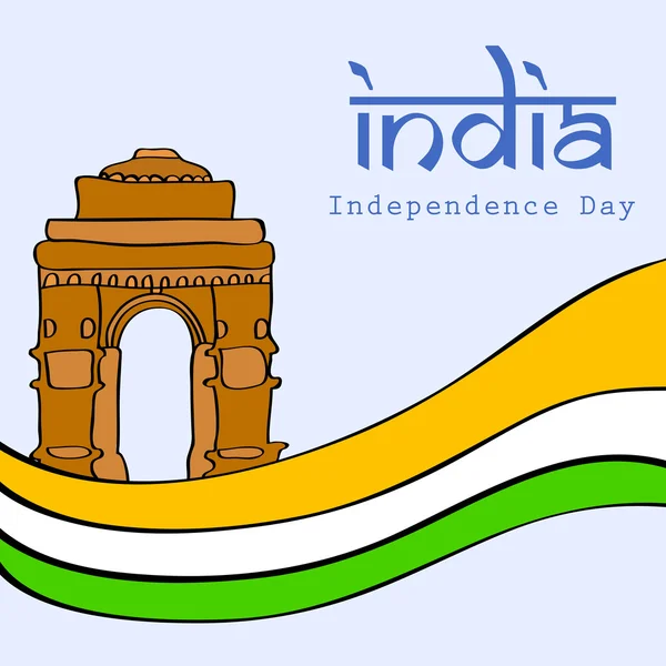 15. srpna indický den nezávislosti pozadí. — Stockový vektor