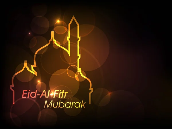 Islamitische Gemeenschap festival eid mubarak achtergrond. — Stockvector