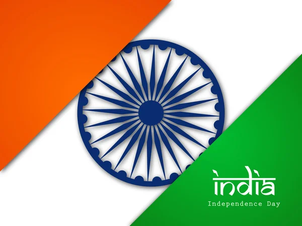 15 de agosto Día de la Independencia India fondo . — Vector de stock