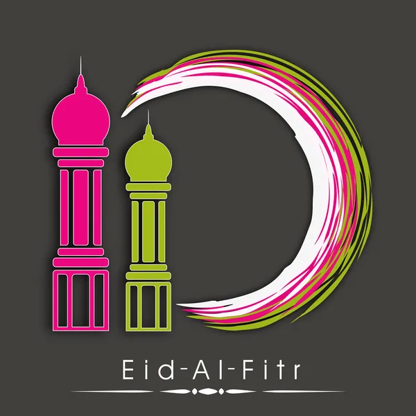 Islamitische Gemeenschap festival eid mubarak achtergrond. — Stockvector