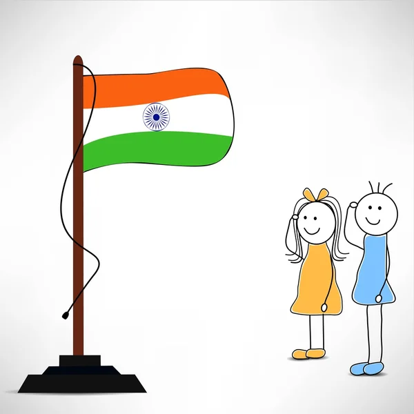 15 Ağustos Hindistan Bağımsızlık günü arka plan. — Stok Vektör